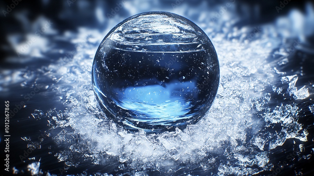 ice texture on white background center left hole ice texture on white background center left hole
