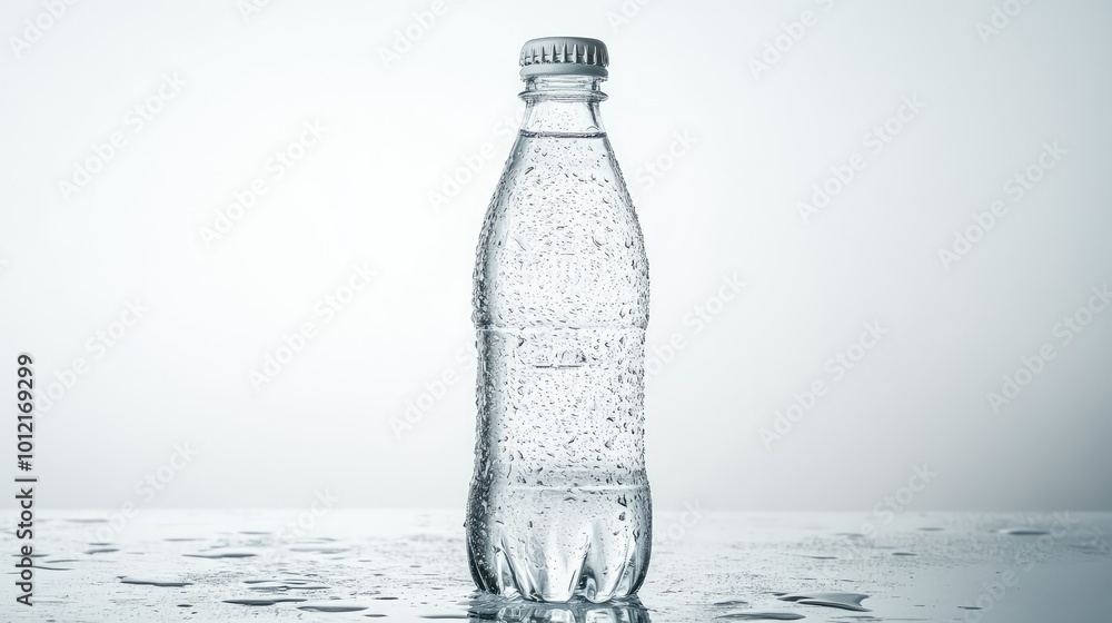 Condensation on Soda Bottle. AI generated illustration. Condensation on Soda Bottle. AI generated illustration.