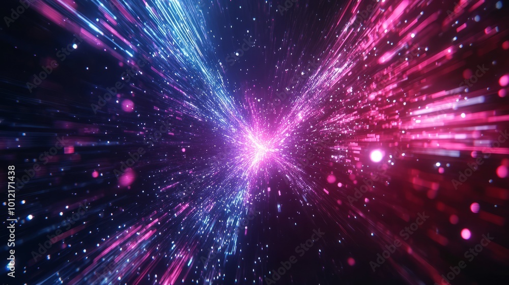 A bold composition of glowing data flow and explosion, lights, energetic backround, colorful A bold composition of glowing data flow and explosion, lights, energetic backround, colorful
