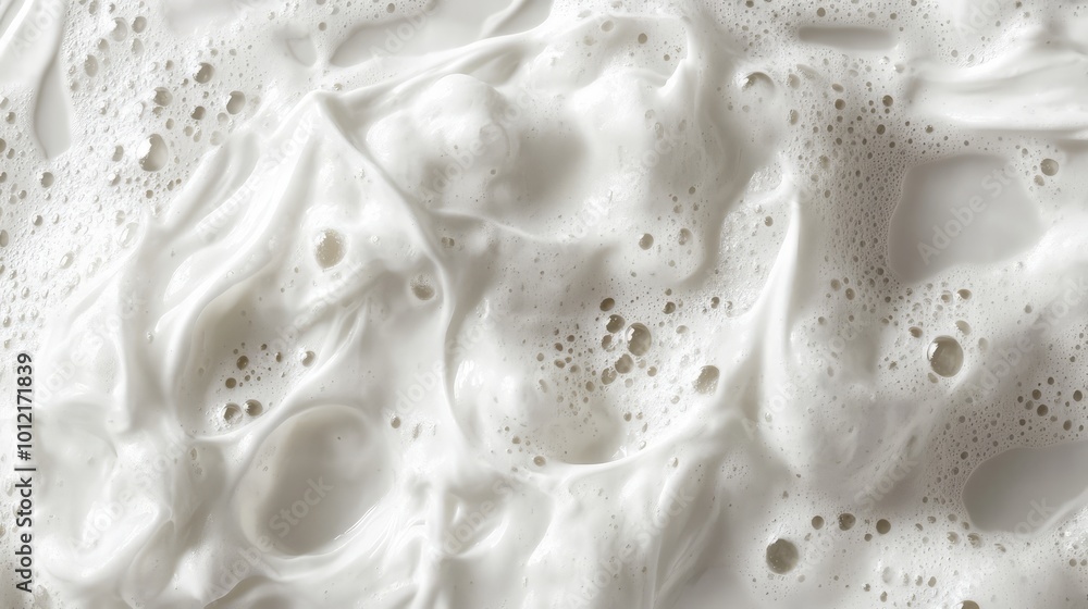 White Body Wash Foam. AI generated illustration. White Body Wash Foam. AI generated illustration.