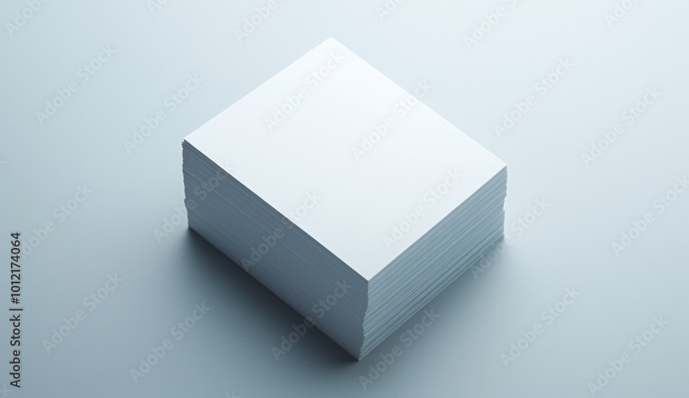 Photo of a stack of blank business cards on a grey background, a mockup template. Photo of a stack of blank business cards on a grey background, a mockup template.