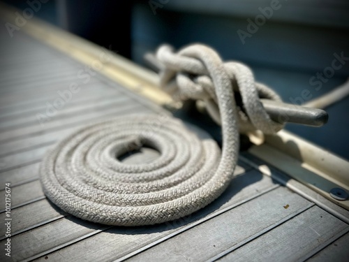 ropes on a yacht