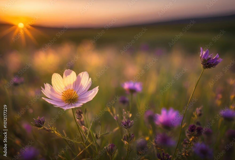 Fototapeta premium stunning close portrait vibrant wildflower textures colors capturing detailed beauty, aerial, arrangement, backdrop, bloom, botanical, closeup, composition
