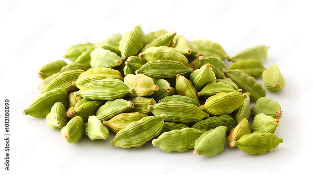 Whole Cardamom Pods Emphasizing Their Distinctive Green Form | Aromatic Spice for Flavorful Cooking and Traditional Recipes Whole Cardamom Pods Emphasizing Their Distinctive Green Form | Aromatic Spice for Flavorful Cooking and Traditional Recipes