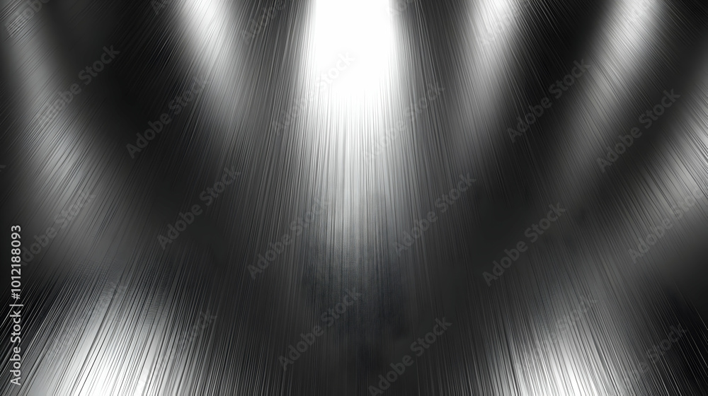 Obraz premium Abstract Black and White Striped Background with Bright Lights