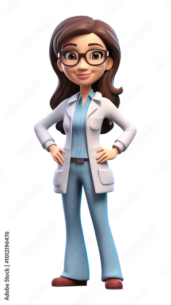 PNG Female doctor figurine cartoon adult. PNG Female doctor figurine cartoon adult.