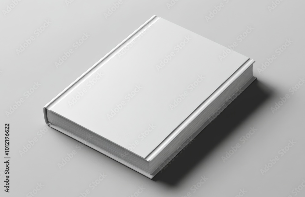 White Book Mockup on a Gray Background Featuring a Blank Magazine Cover Template White Book Mockup on a Gray Background Featuring a Blank Magazine Cover Template