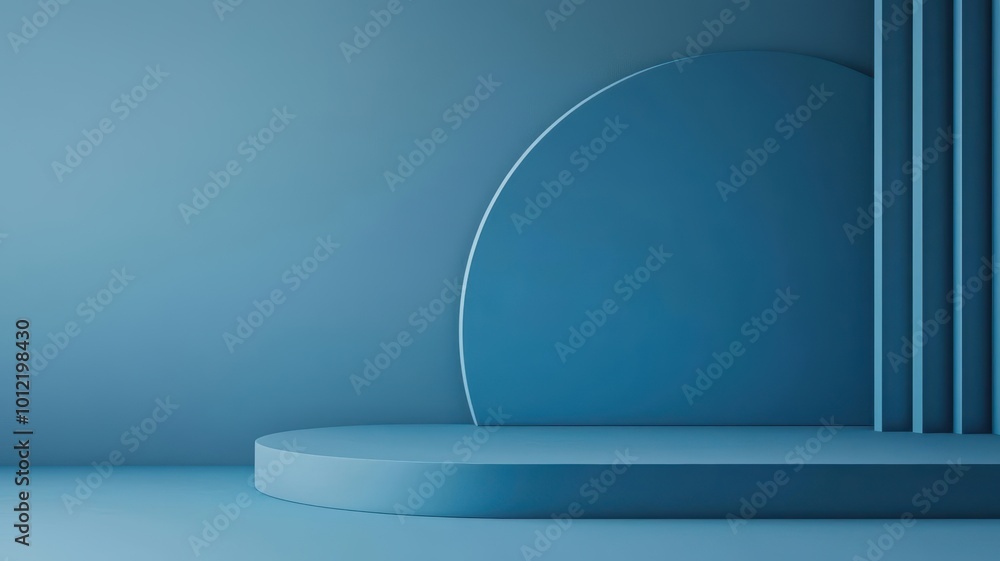 A minimalistic blue background featuring geometric shapes, perfect for modern designs and presentations. A minimalistic blue background featuring geometric shapes, perfect for modern designs and presentations.