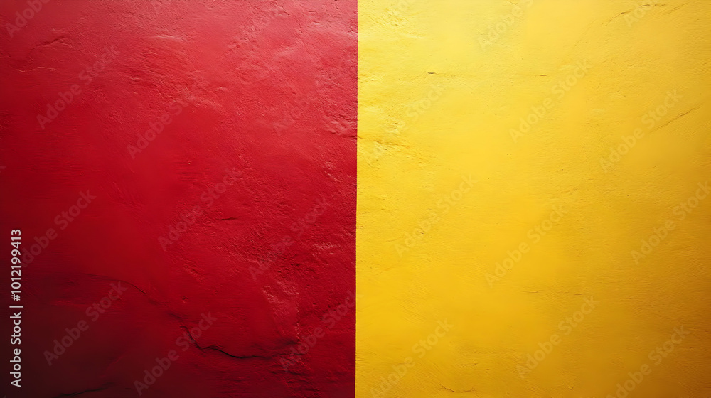 Fototapeta premium Red and Yellow Textured Wall Background