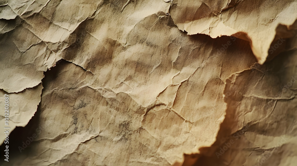 Crinkled Paper Texture Background Crinkled Paper Texture Background