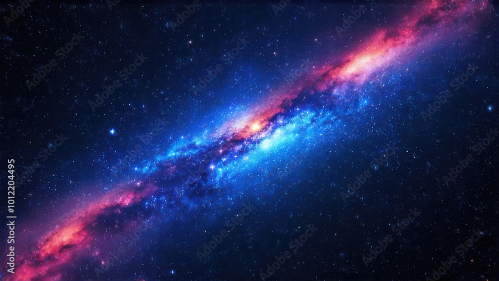 colorful abstract universe background with galaxies and glowing stars colorful abstract universe background with galaxies and glowing stars