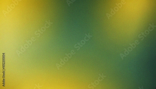 Mustard Yellow, Forest Green grainy background retro summer noise texture pastel abstract gradient wide banner header backdrop. Elegant grainy wave with sleek grainy texture effects