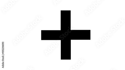 white cross isolated on white