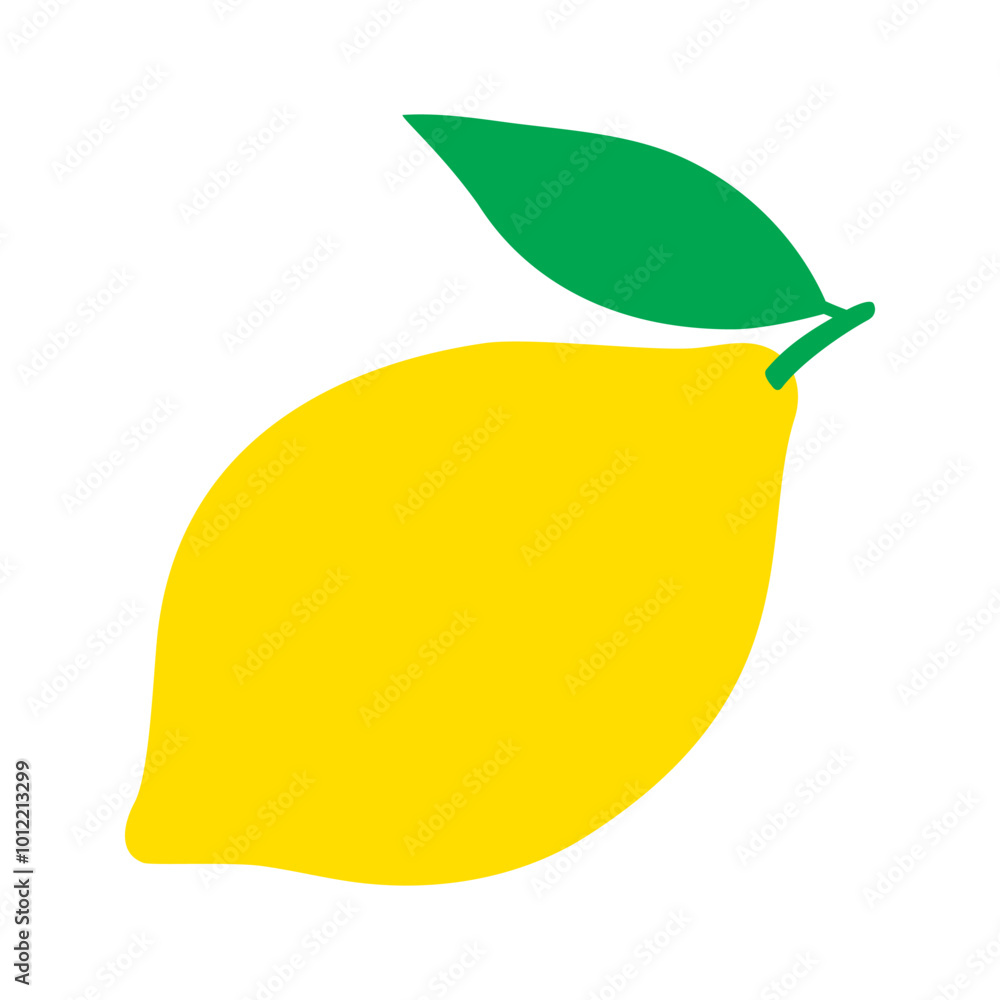 Lemon isolated on white. Vector lemon. Lemon with leaf. Citrus. Lemon isolated on white. Vector lemon. Lemon with leaf. Citrus.
