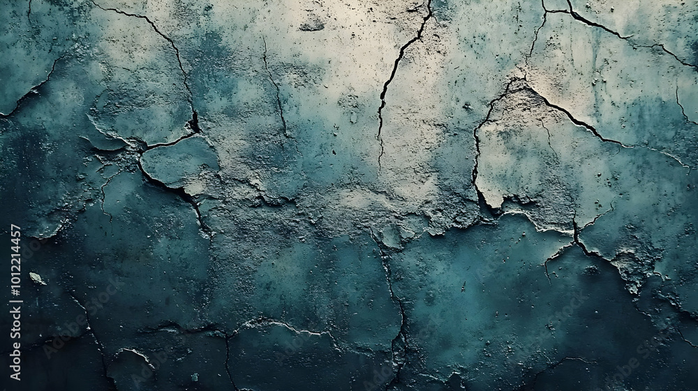 Dark Teal Cracked Wall Texture Background Dark Teal Cracked Wall Texture Background