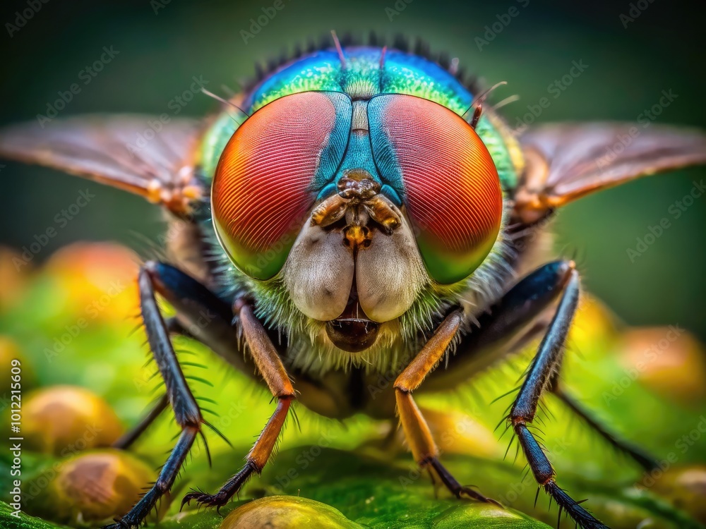 Fascinating Close-Up of a Fly's Compound Eyes Revealing Its Unique Visual Structure and Features Fascinating Close-Up of a Fly's Compound Eyes Revealing Its Unique Visual Structure and Features