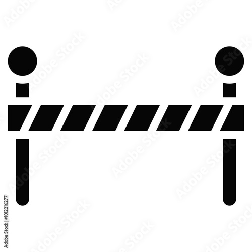 Construction Barrier Vector Icons