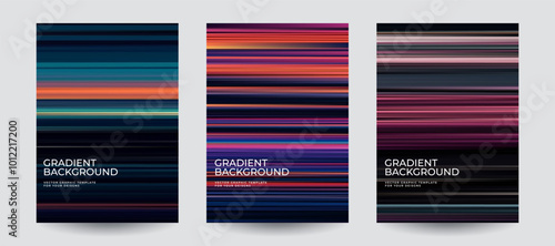 Abstract covers with abstract color gradients. Eps10 vector.