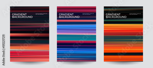 Abstract covers with abstract color gradients. Eps10 vector.