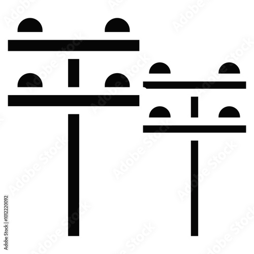 Electric Pole Vector Icons