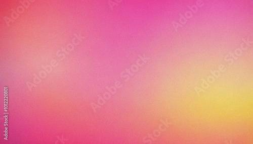 Pink, Yellow Grainy gradient background noisy texture banner header cover poster backdrop design. Gradient wave header featuring elegant grainy gradient patterns