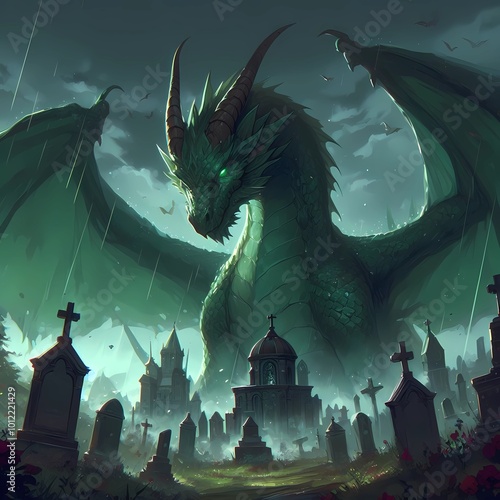 Green dragon photo