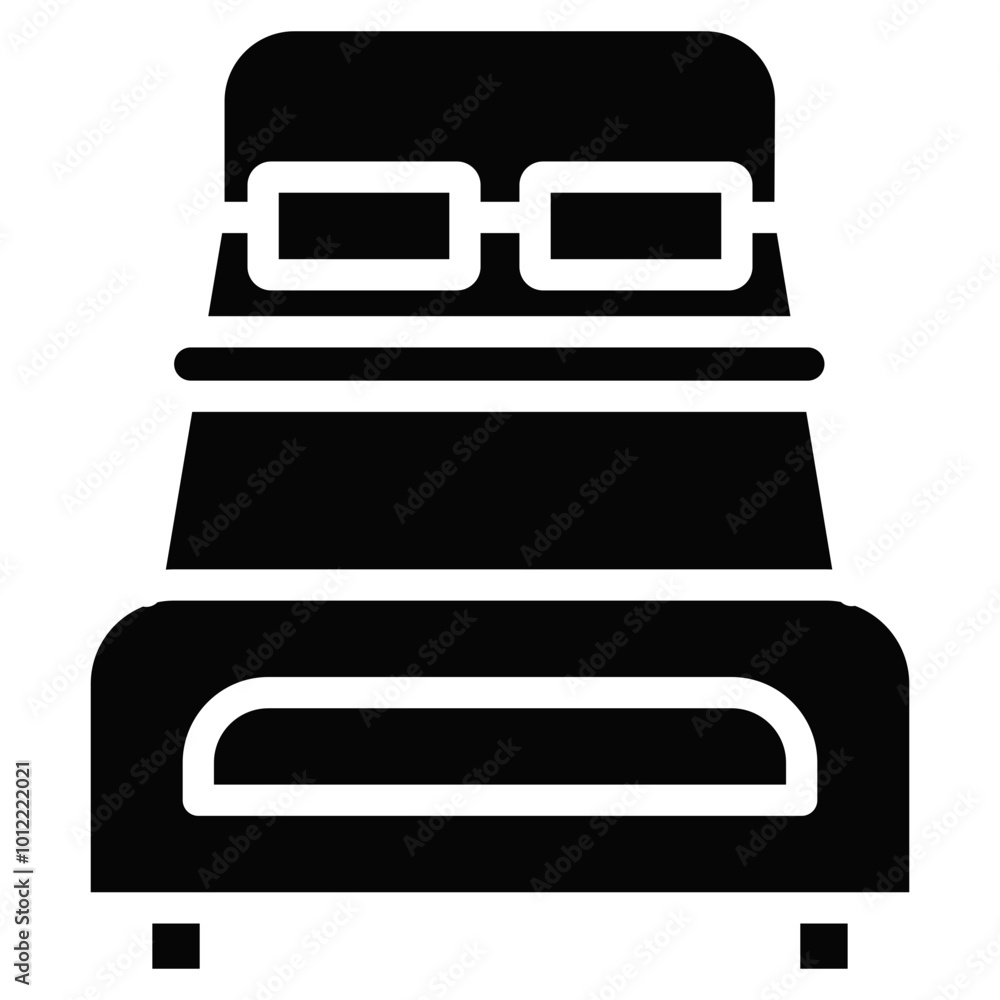 Double Bed Vector Icons Double Bed Vector Icons