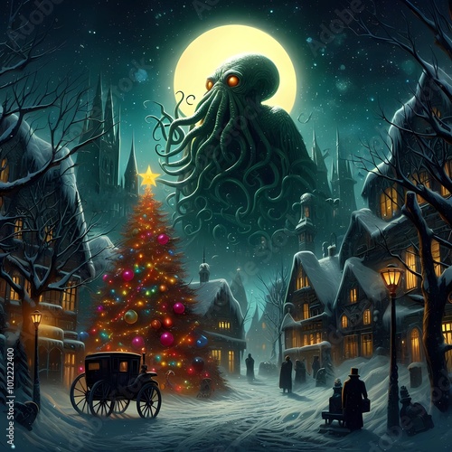 A very Cthulhu christmas photo