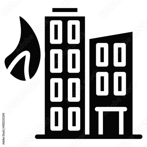 Building Fire Vector Icons
