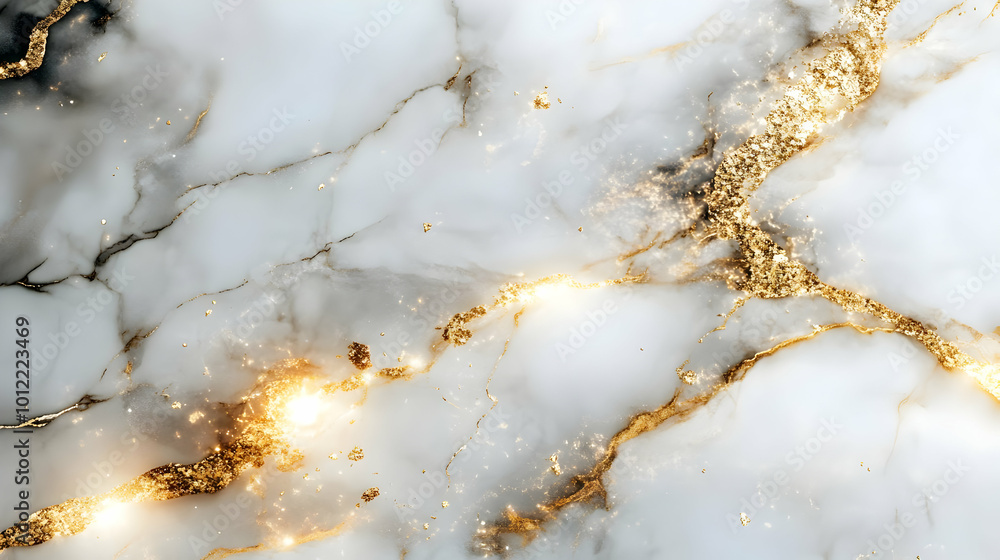 Abstract White and Gold Marble Texture Background Abstract White and Gold Marble Texture Background