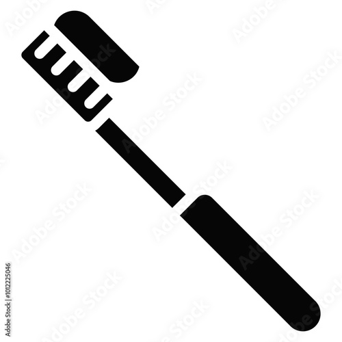 Tooth Paste on Brush Vector Icons