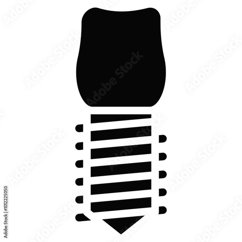 Dental Implant Vector Icons