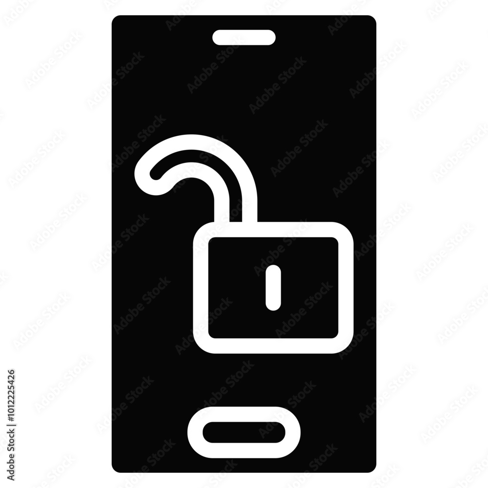 Mobile Unlock Vector Icons Mobile Unlock Vector Icons