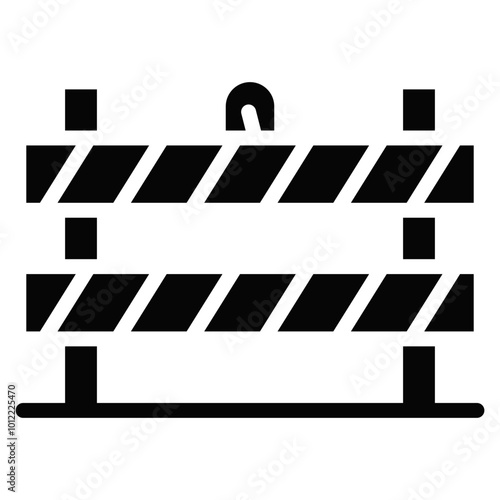 Road Barrier Vector Icons