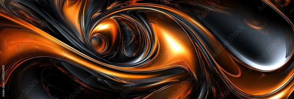 metallic orange and black swirl metallic orange and black swirl