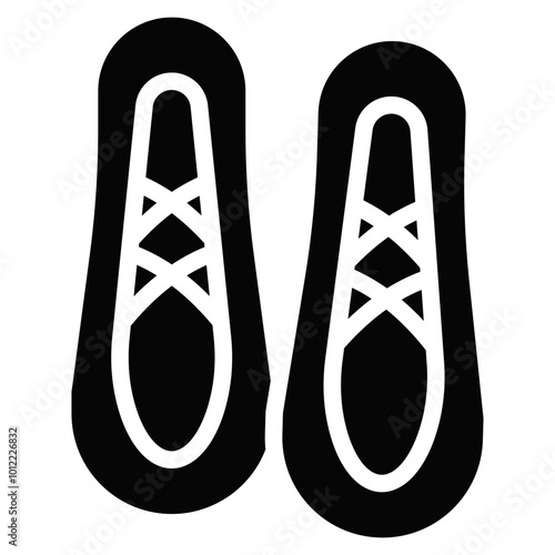 Ballet Shoes Vector Icons