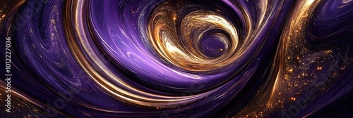 metallic purple and gold swirl photo