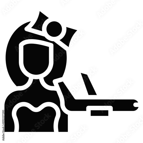 Flight Attendant Vector Icons