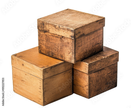 Stacked brown cardboard boxes arranged orderly designed for storage and organ...