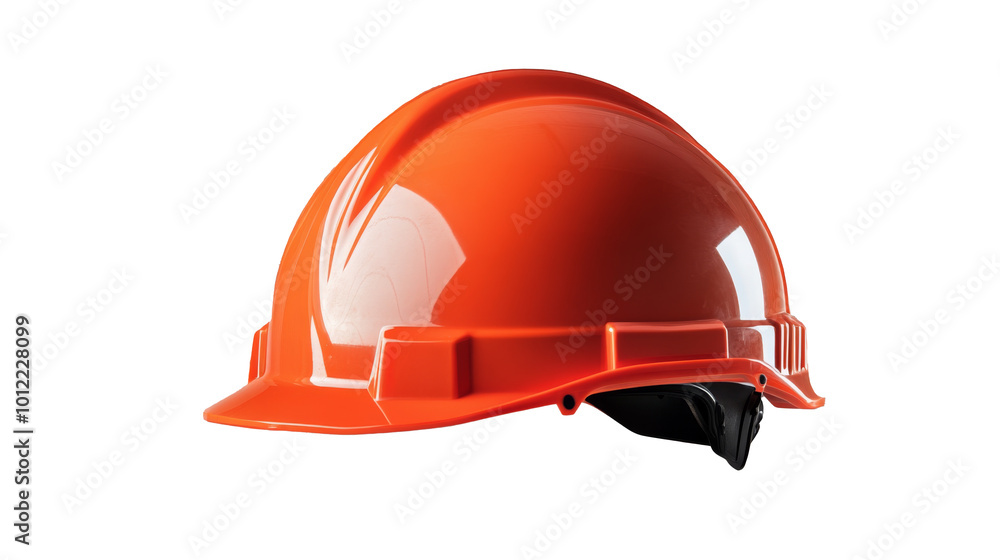 Safety helmet on a transparent background showcasing construction gear for protective measures Safety helmet on a transparent background showcasing construction gear for protective measures