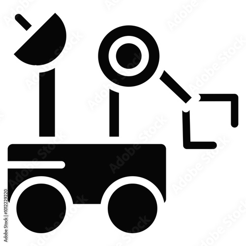 Mars Rover Vector Icons