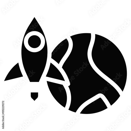 Rocket Earth Vector Icons