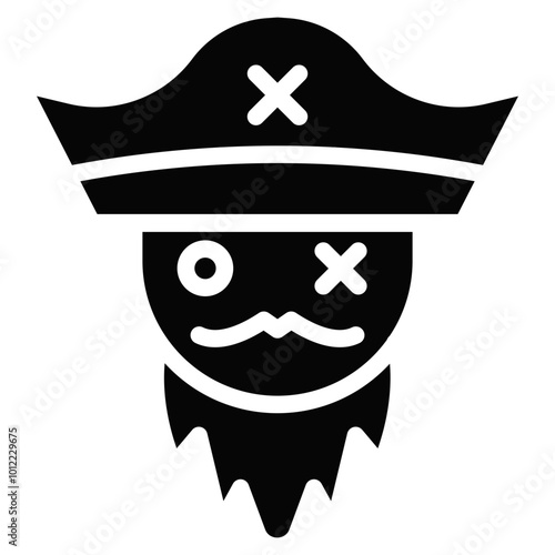 Pirate Beard Vector Icons