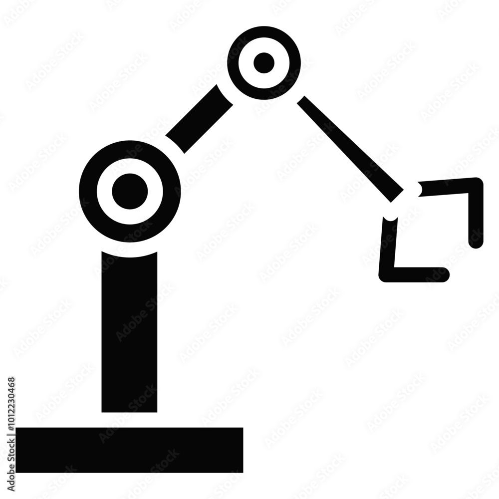 Robotic Arm Vector Icons Robotic Arm Vector Icons