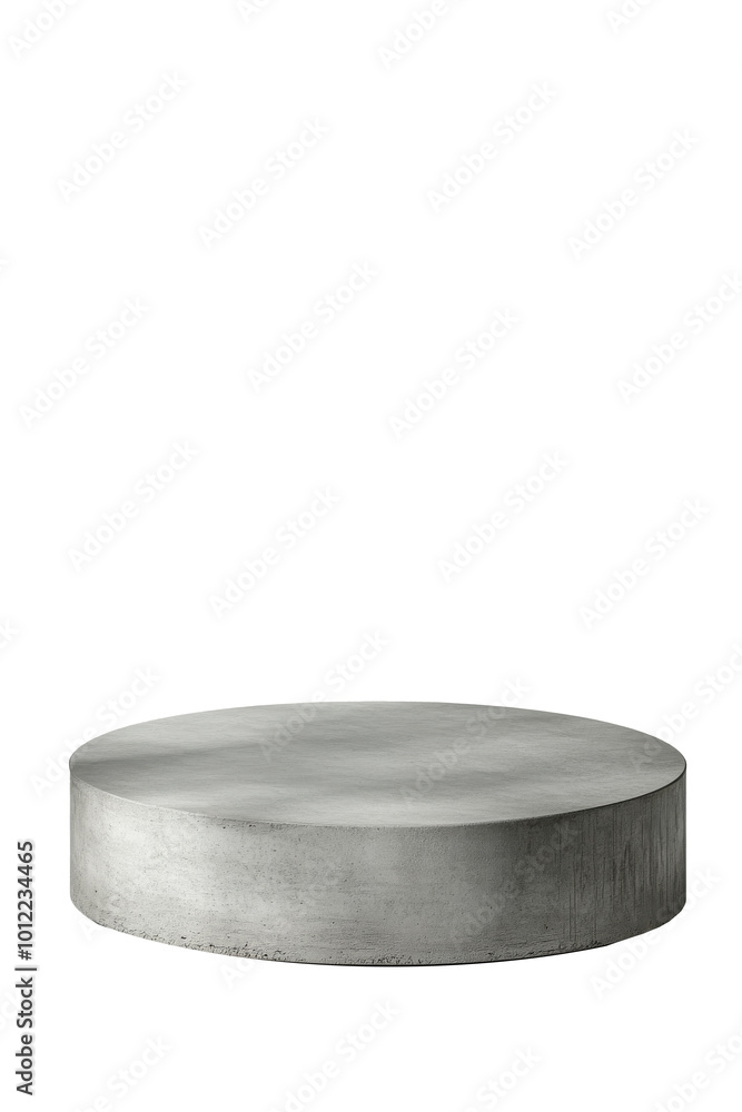 Modern concrete pedestal illuminated by natural light in a minimalist setting Modern concrete pedestal illuminated by natural light in a minimalist setting