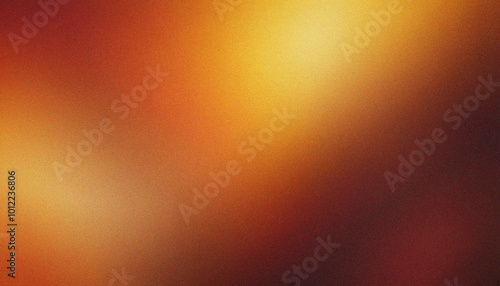 Warm Beige, Mustard Yellow, Burnt Orange, Vibrant Dark reddish brown noise texture effect. Bold grainy gradient with smooth flowing gradient textures