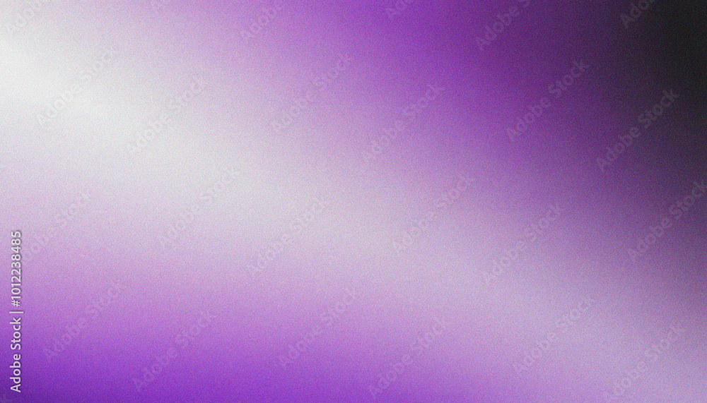 Fototapeta premium White, Purple, Black noisy texture banner cover header backdrop design. Sleek grainy texture with smooth flowing grainy waves