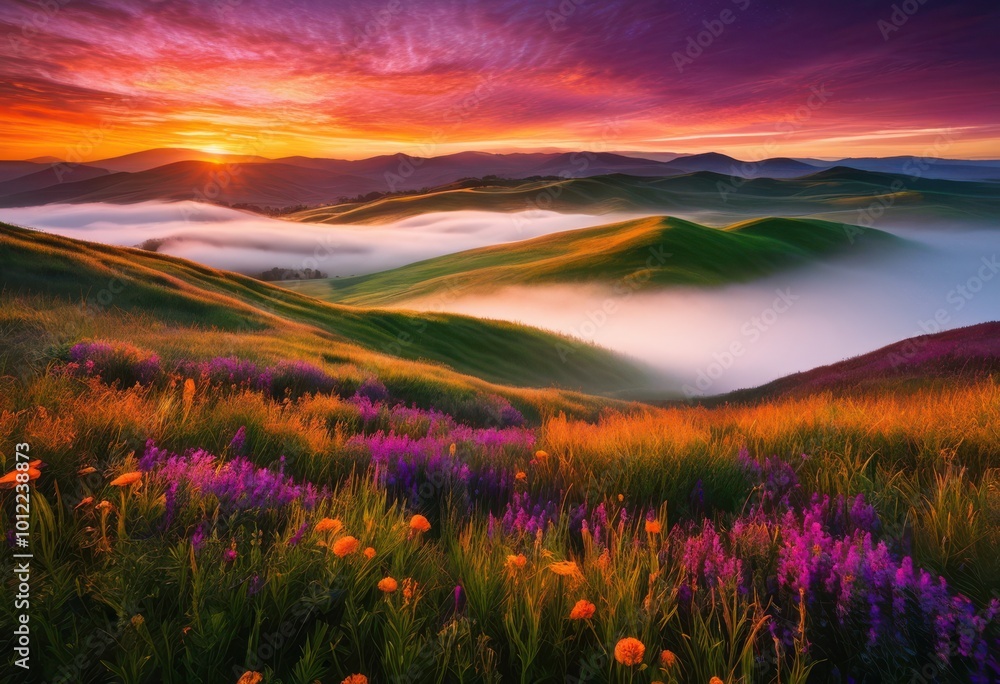 dramatic sunrise over expansive fields displaying vivid colors rich textures capturing essence early morning landscapes, light, sky, horizon, reflection dramatic sunrise over expansive fields displaying vivid colors rich textures capturing essence early morning landscapes, light, sky, horizon, reflection