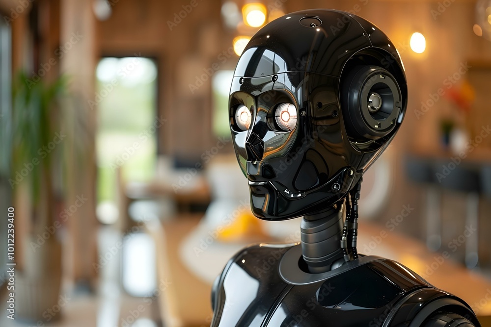 Humanoid Robot Change In Light At Home Humanoid Robot Change In Light At Home