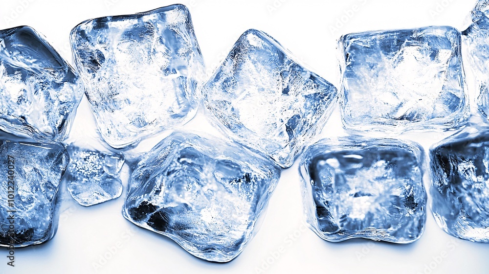 ice texture on white background center left hole ice texture on white background center left hole